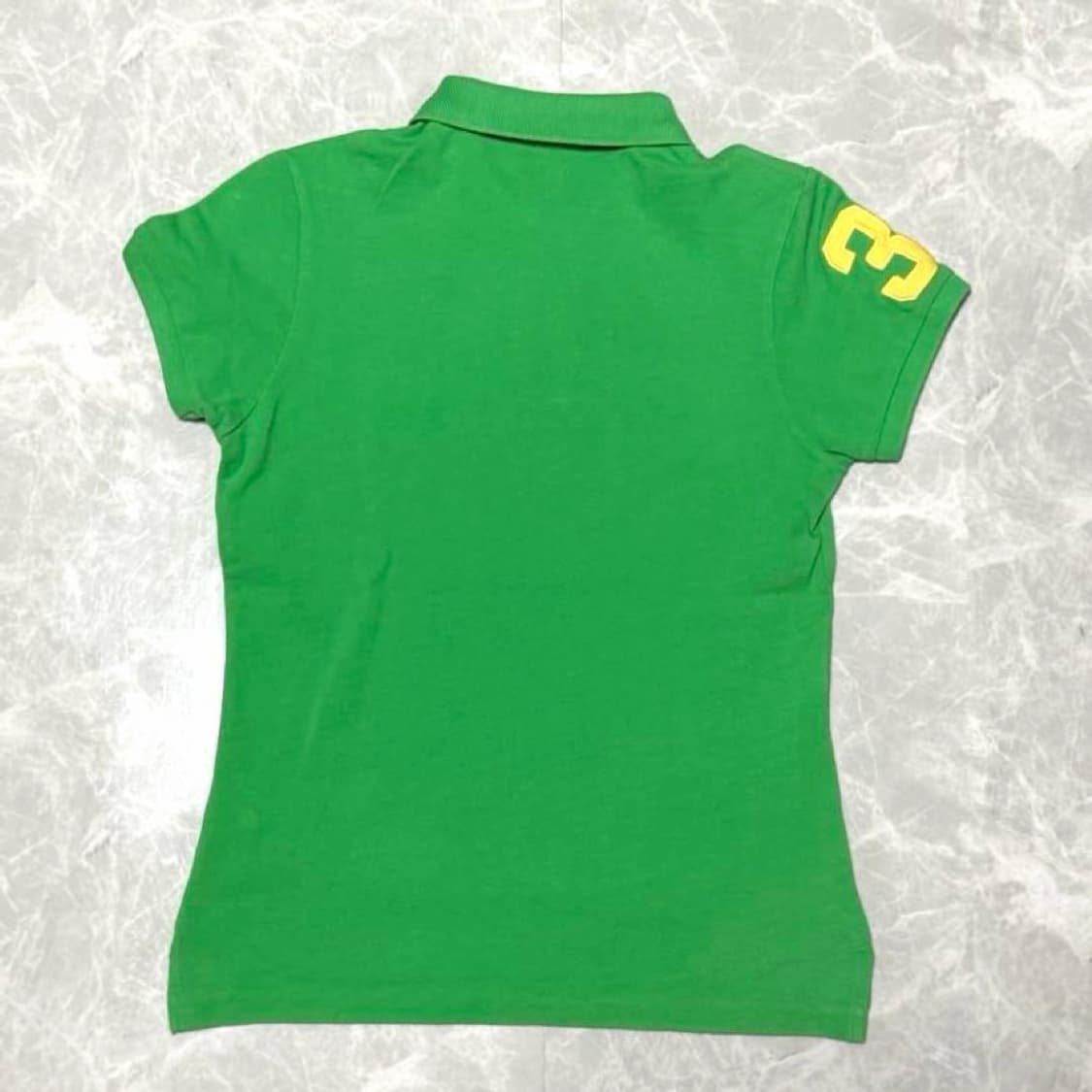 폴로 랄프 로렌 빅포니 옐로우 자수 반팔 카라티 그린 상품이미지7