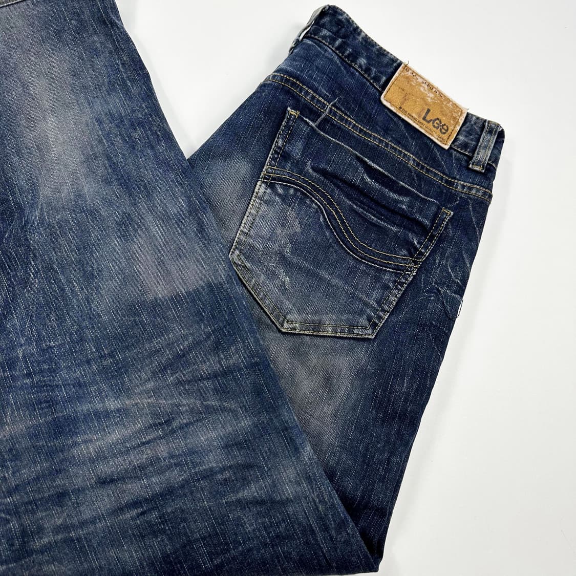 VTG 빈티지 워싱 스트레이트 데님팬츠 (32인치) 상품이미지1