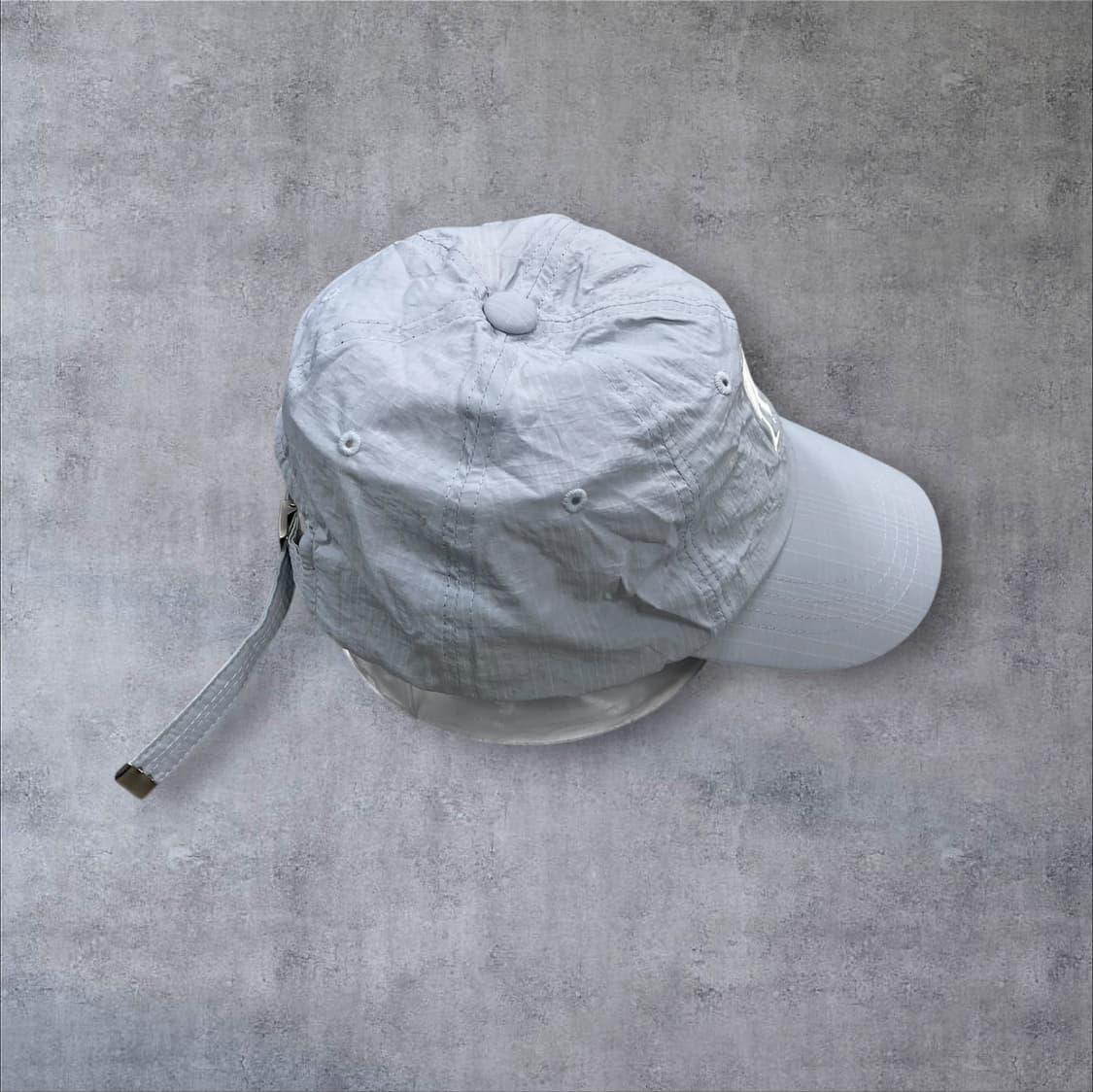 우알롱 스카이 컬러 베이직 로고 폴리 볼캡 상품이미지3