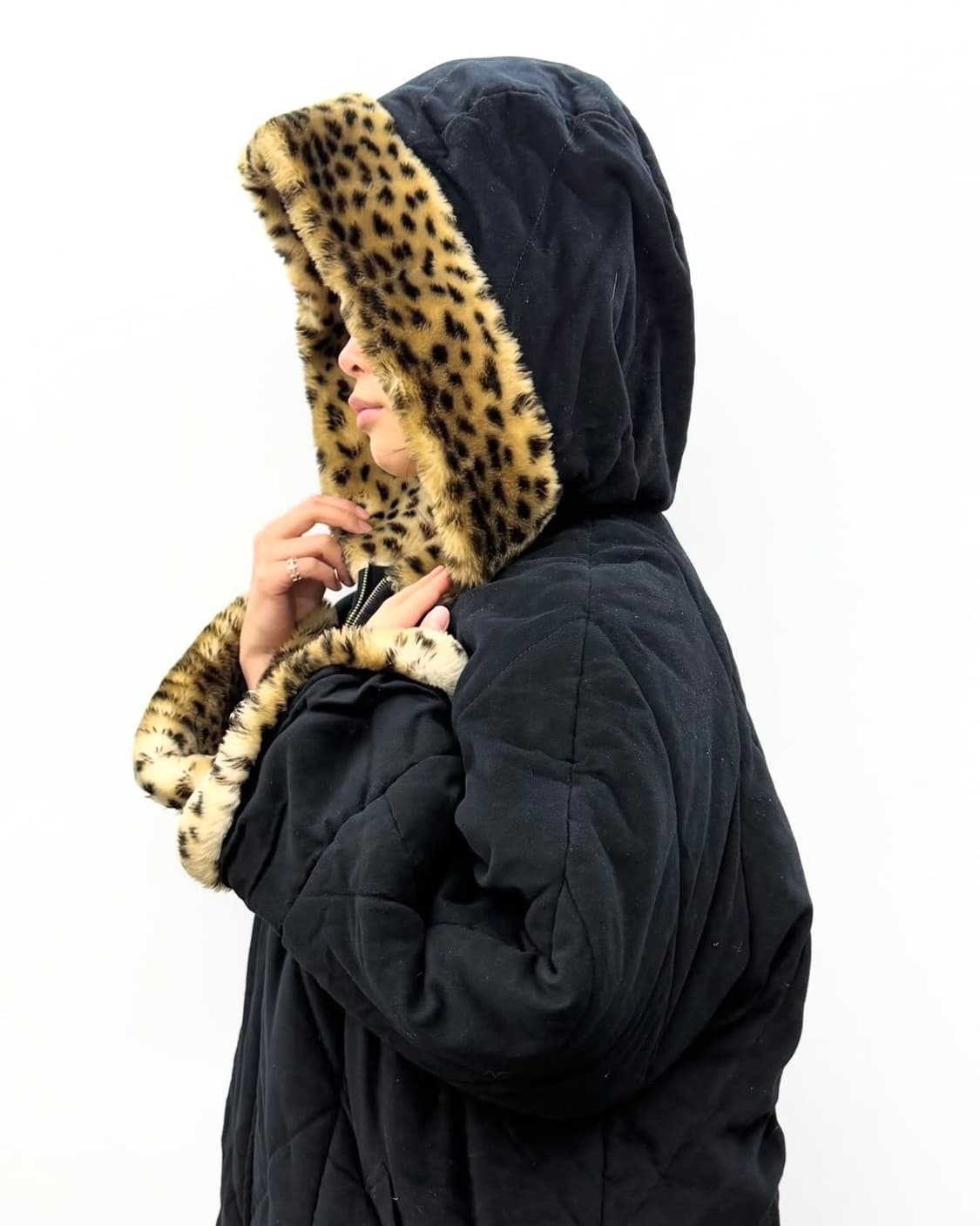 Sportmax Leopard Trim Puffer 상품이미지1