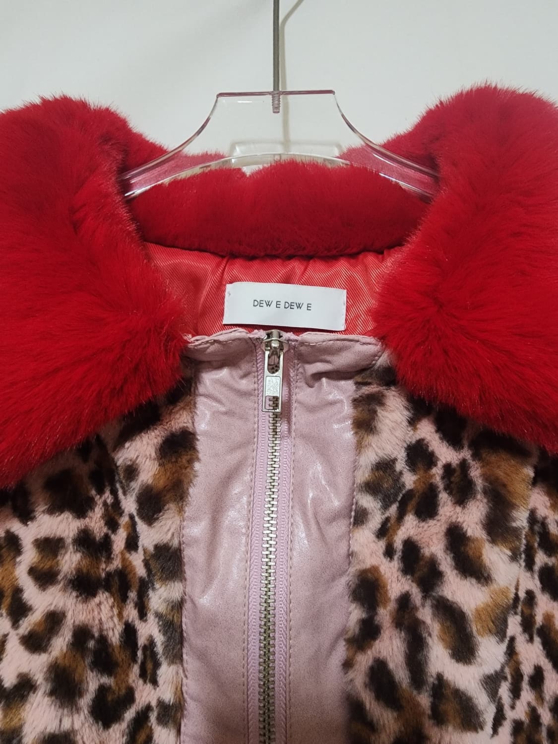 듀이듀이 레오파드 퍼자켓 상품이미지6