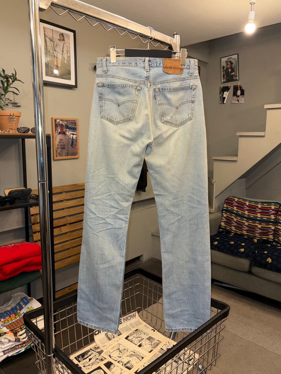 90’s Levi’s 501 520 USA distressed denim 상품이미지8