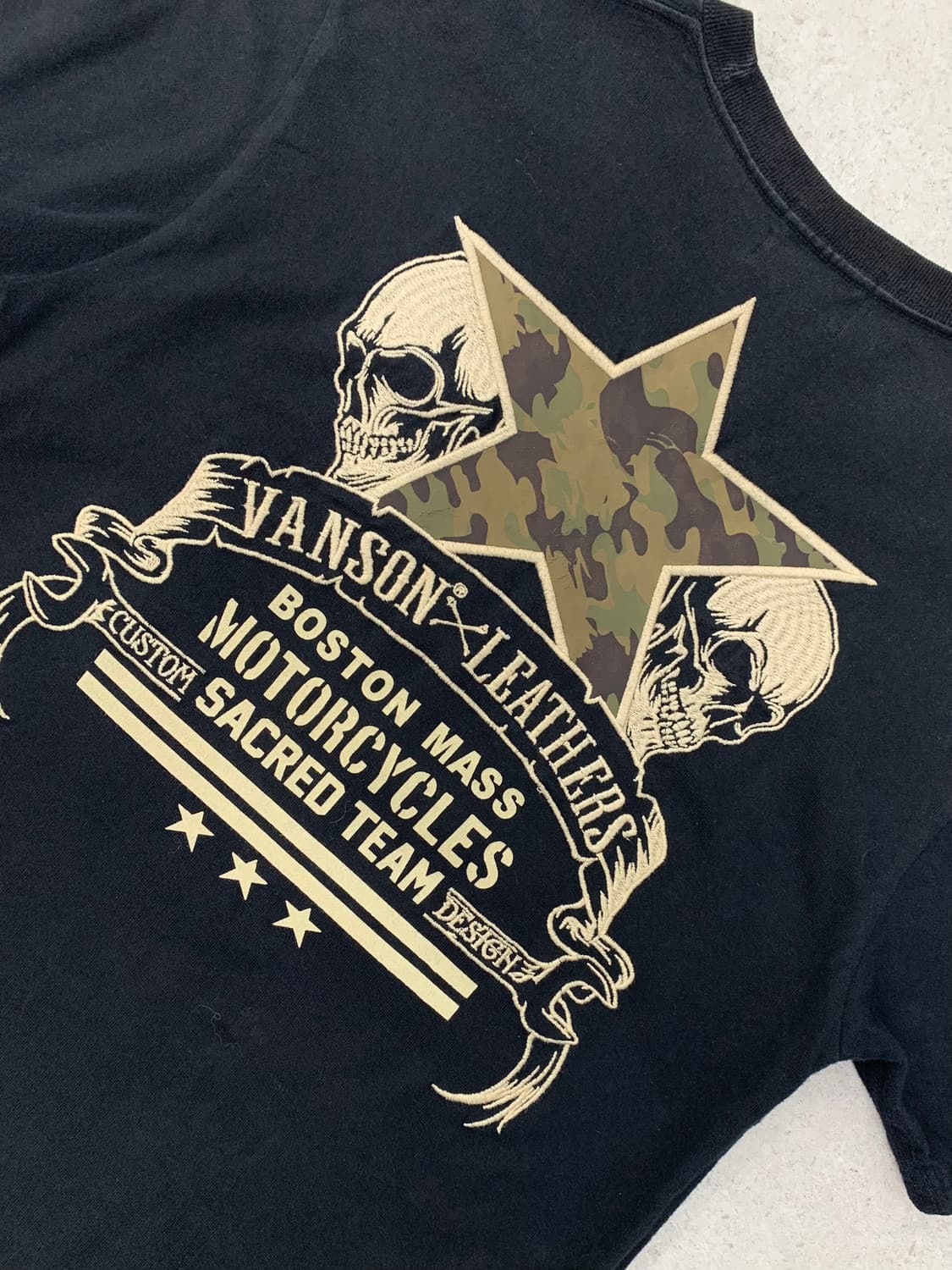 Vanson 밴슨 스컬 반팔 상품이미지2