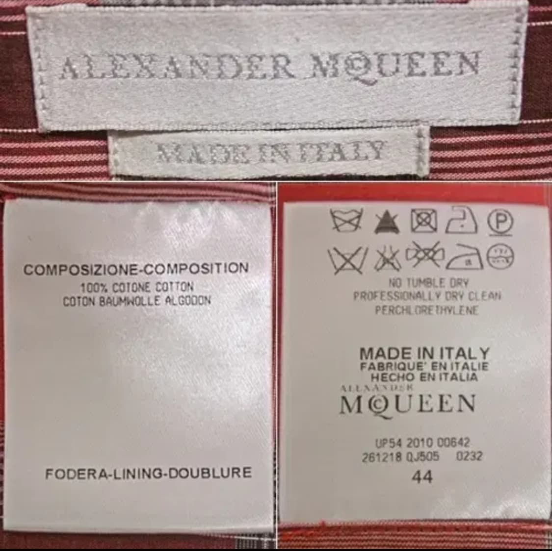 알렉산더맥퀸 핑크 체크 셔츠 상품이미지6