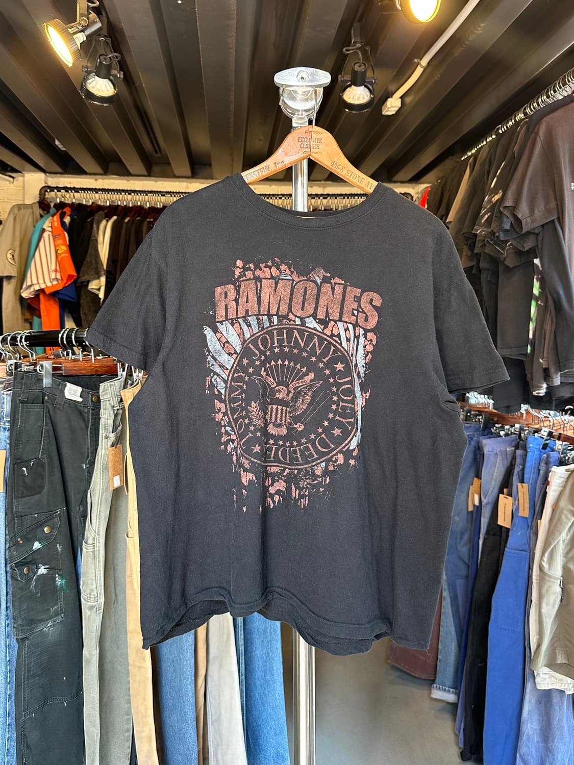라몬즈 Ramones 락밴드 크롭 프린팅 티셔츠 상품이미지1