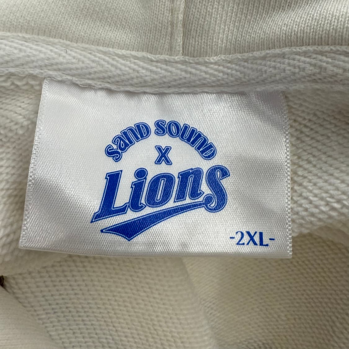 [정품/2XL] 삼성라이온즈 샌드사운드 후드티 화이트 b19 상품이미지6