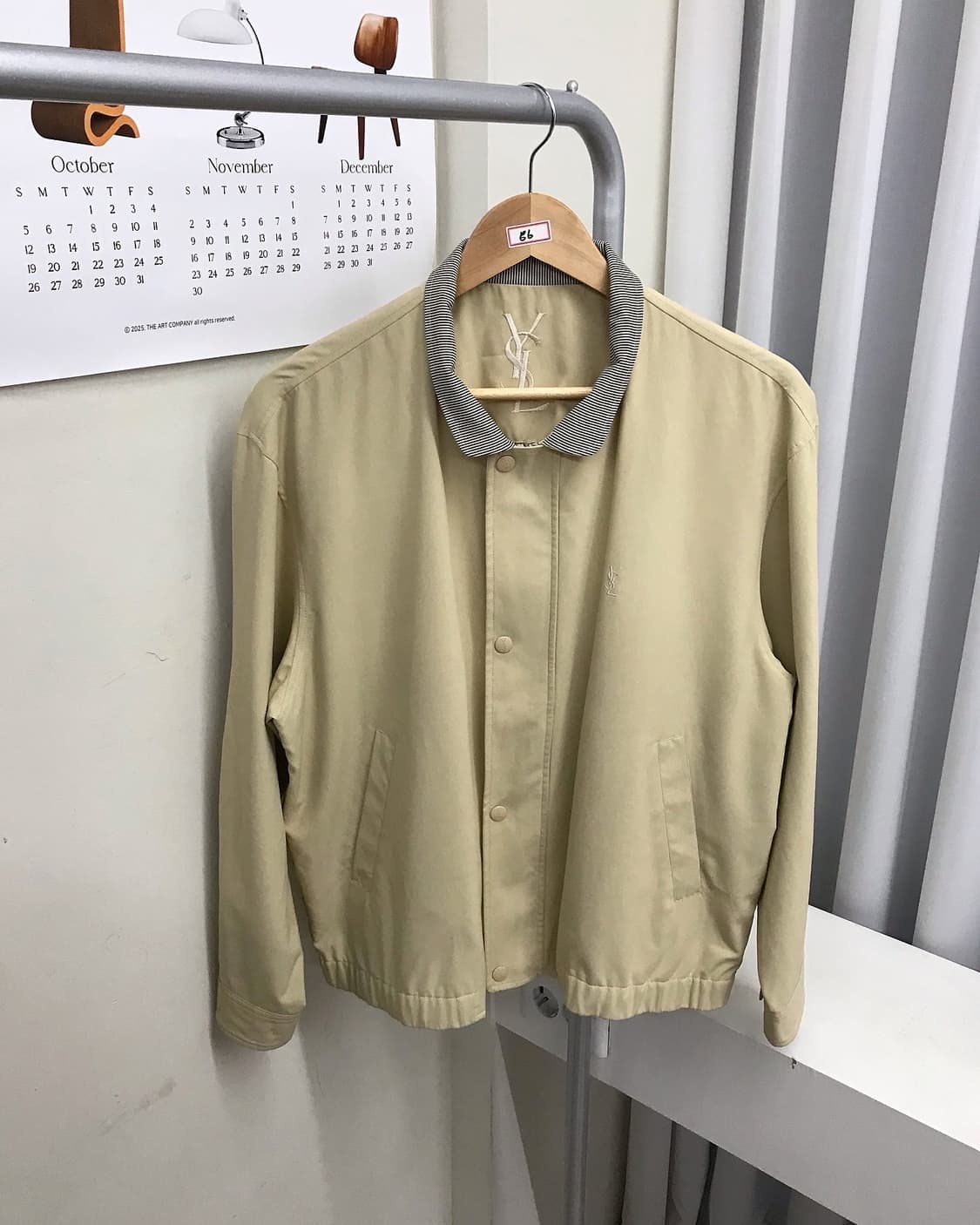 입생로랑 로고 블루종 자켓 상품이미지1