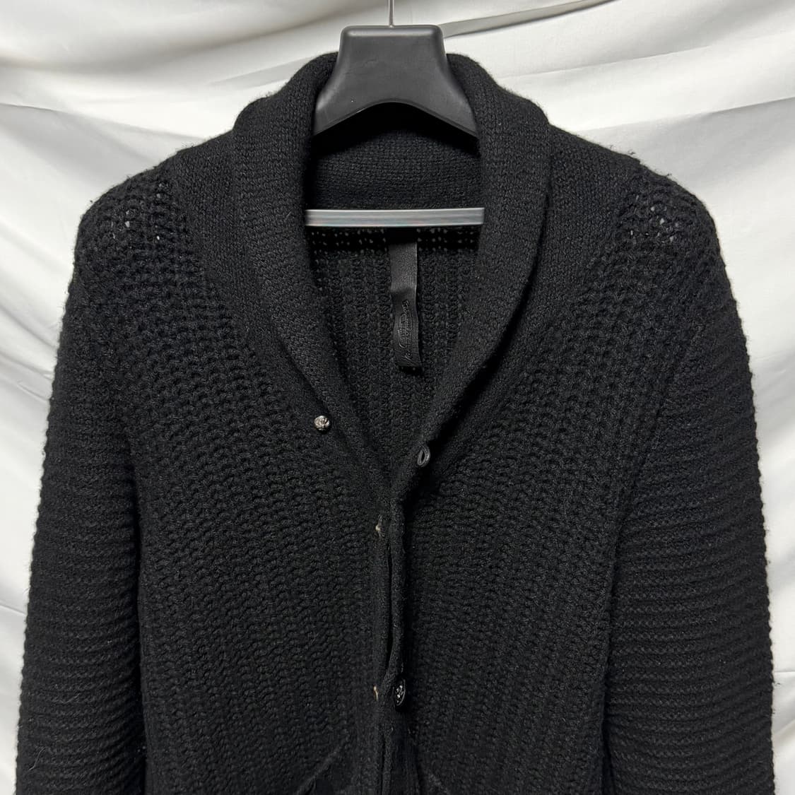 [S+급/M] 크롬하츠 캐시미어 숄카라 가디건 백화점탭 상품이미지2