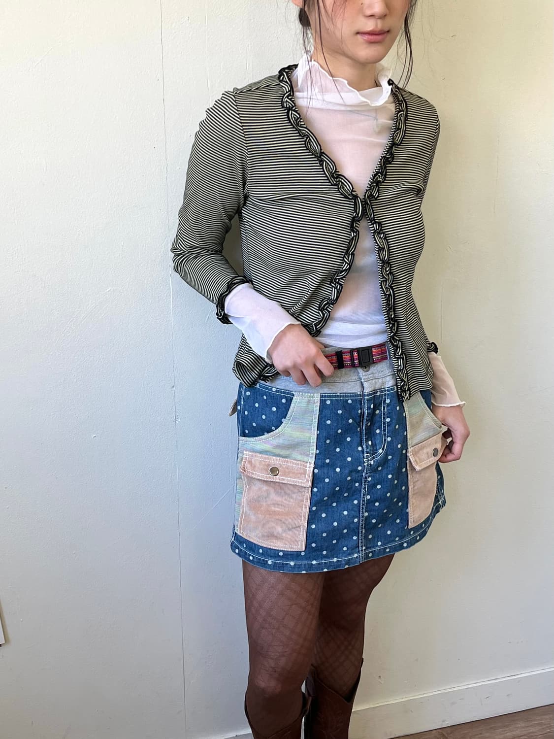 go slow caravan 도트 스커트 상품이미지6