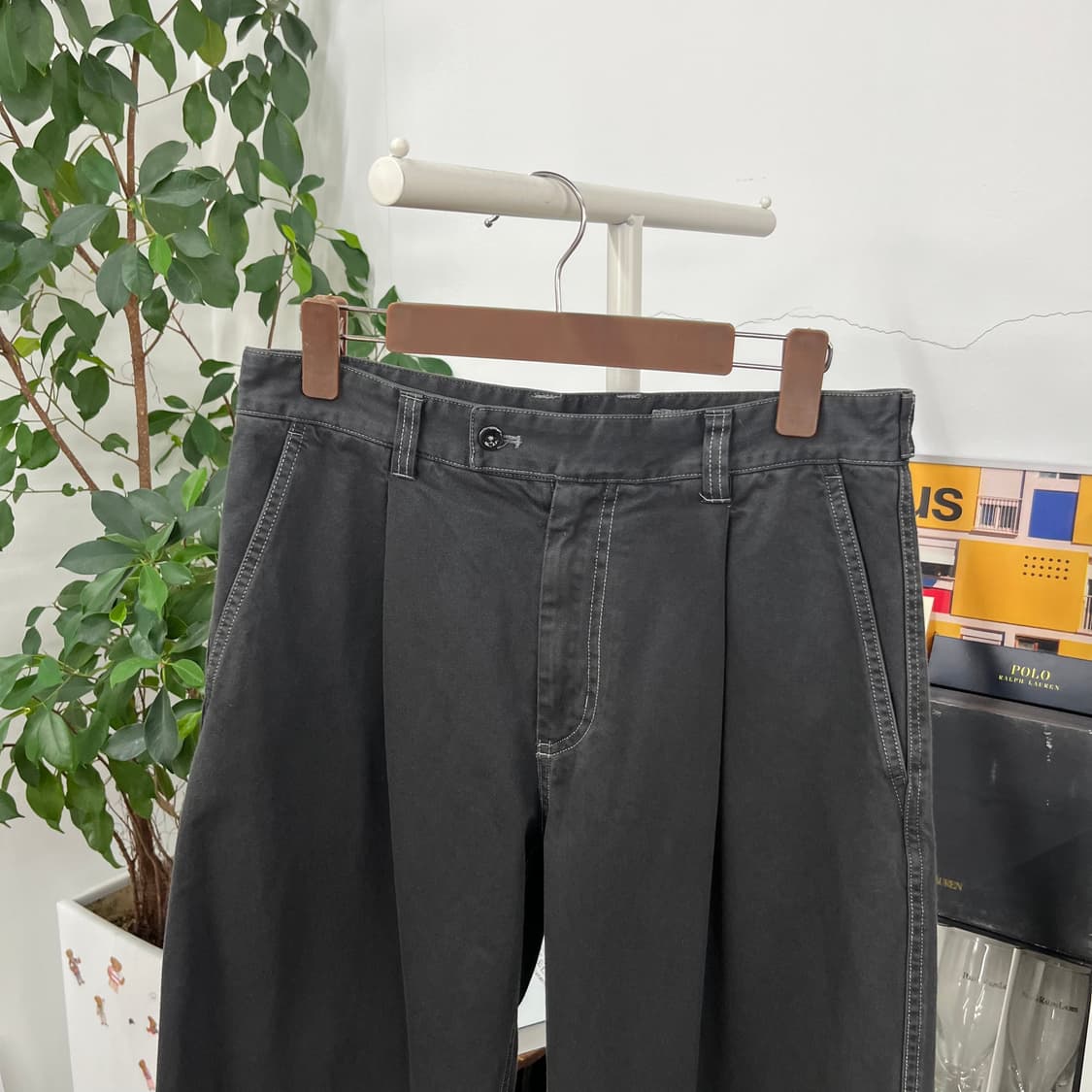 포터리 원플리츠 코튼 팬츠 1 상품이미지2