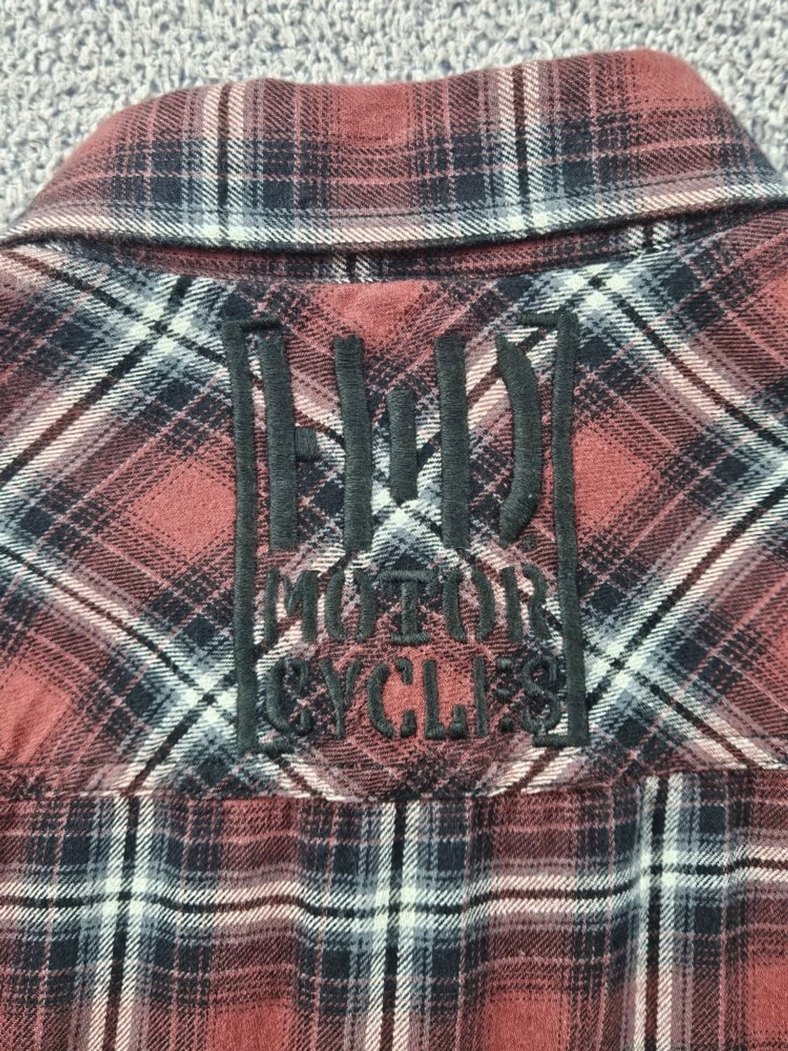 할리데이비슨 체크 패턴 플란넬 셔츠 ( 2XL ) / 10713 상품이미지10