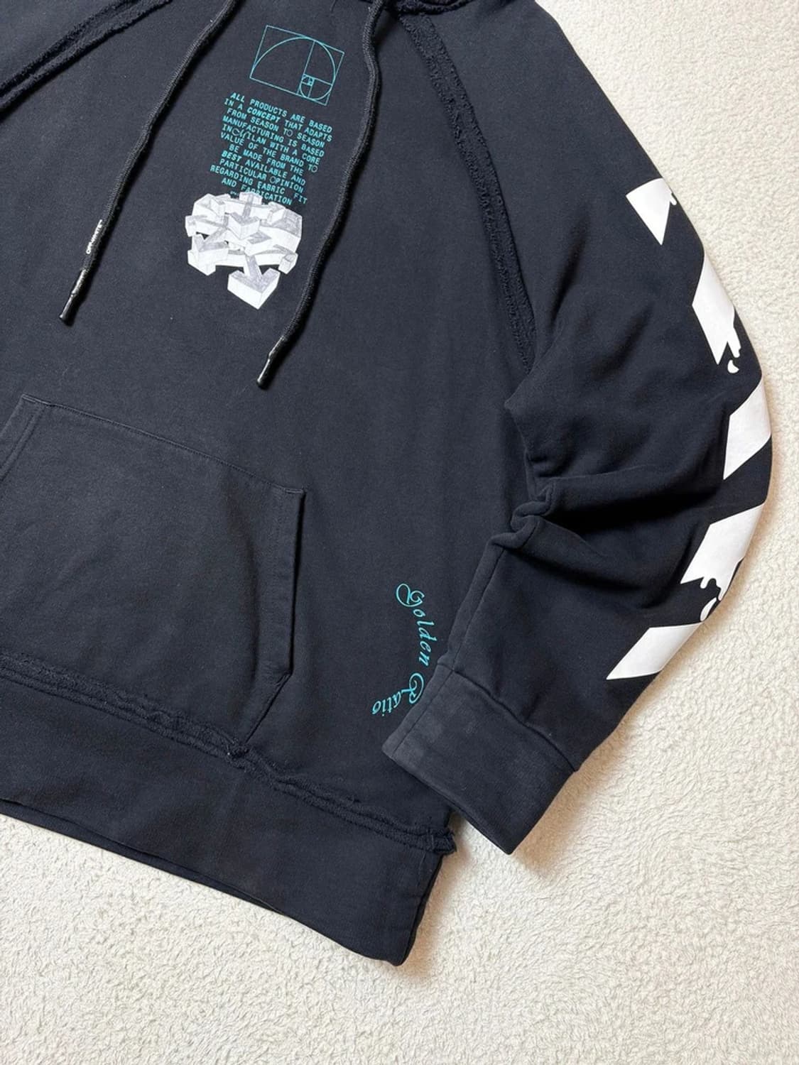 오프화이트 20ss 드리핑 애로우 오버 후드티 PN6556 상품이미지8