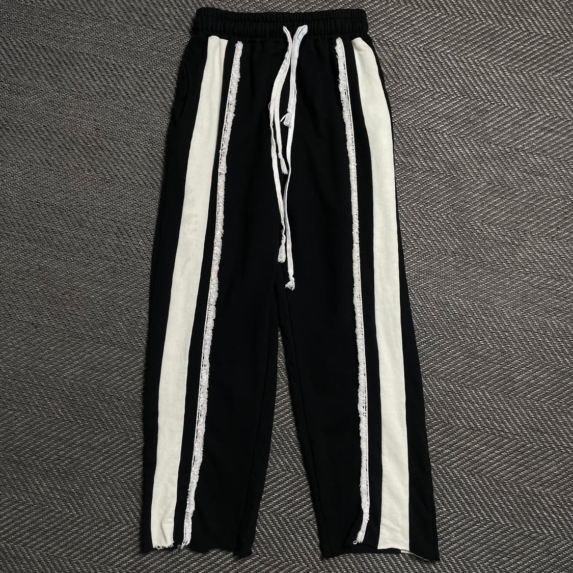 빈티지 투톤 테슬 라인 와이드 트레이닝 팬츠y 5263 상품이미지2