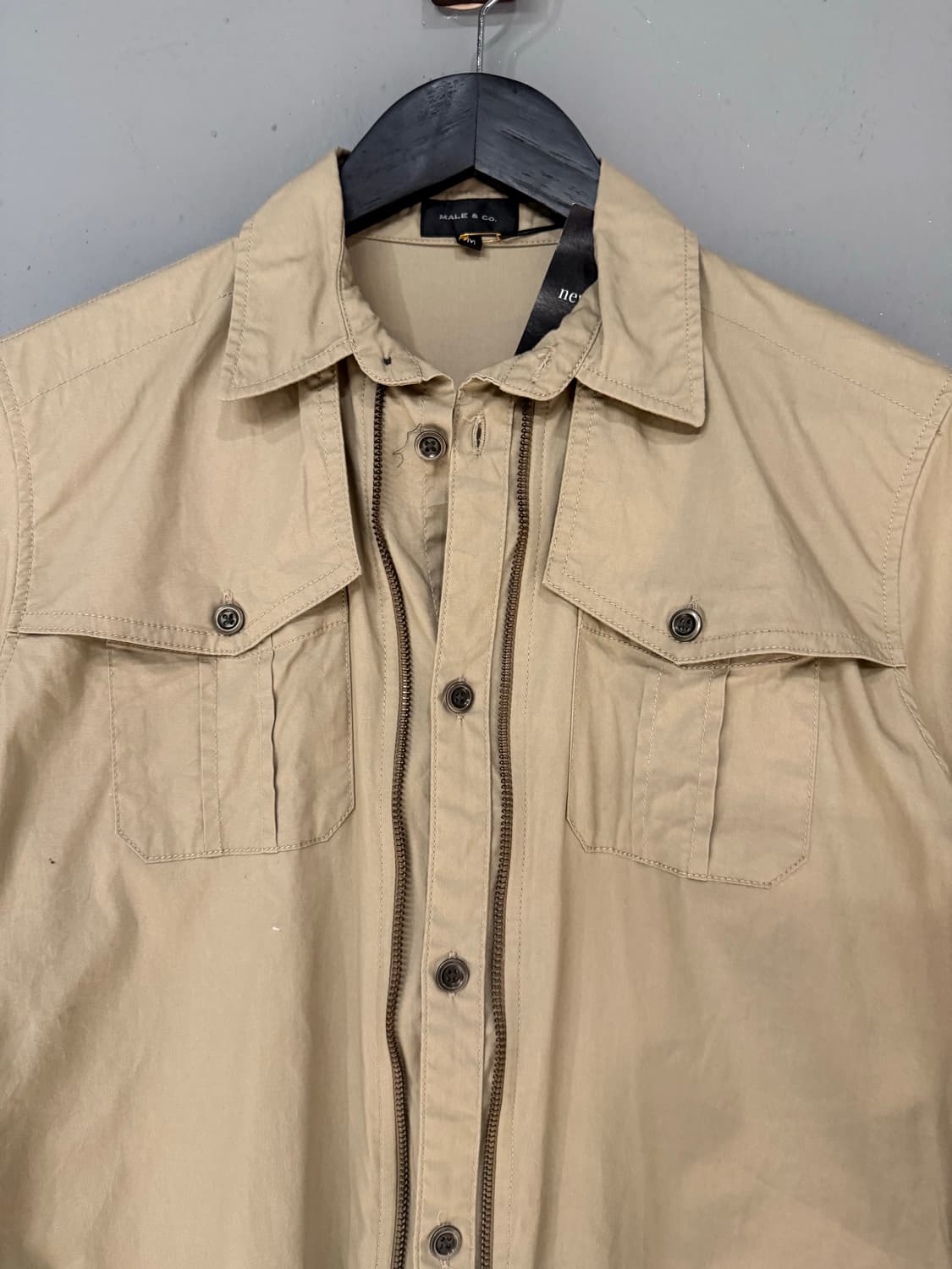 male & co zipper detail pocket shirt 상품이미지4