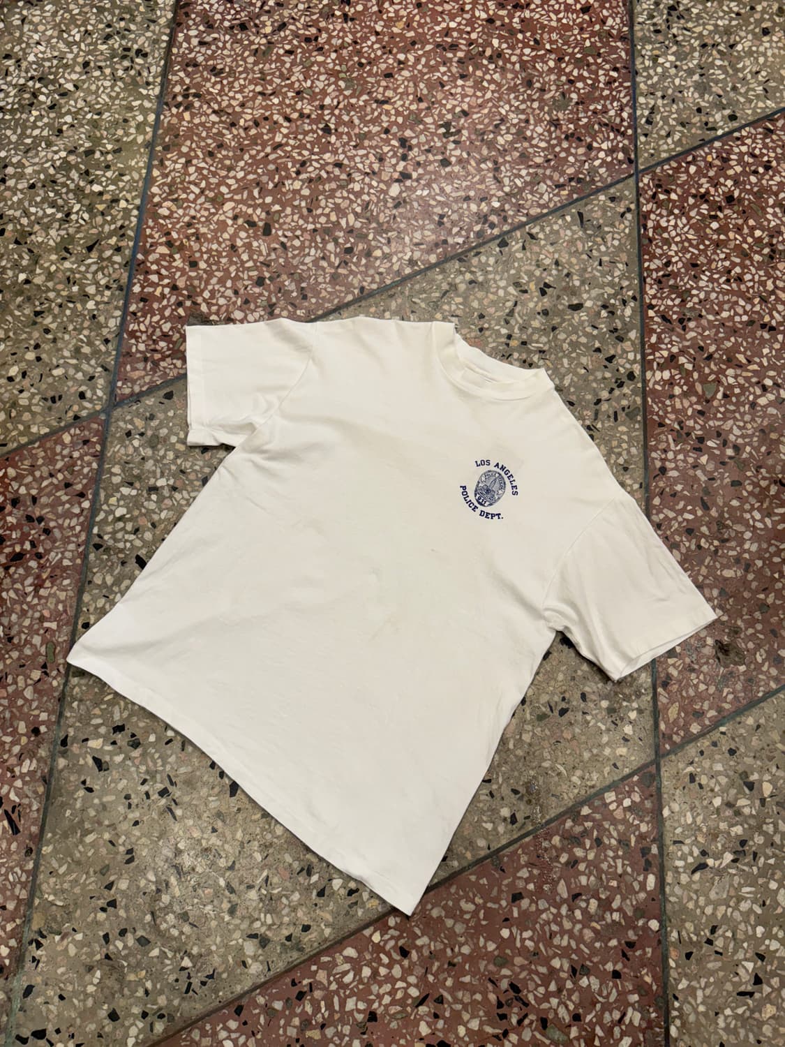 90s 헤인즈 LA Police DEPT 티셔츠 (L) 상품이미지2