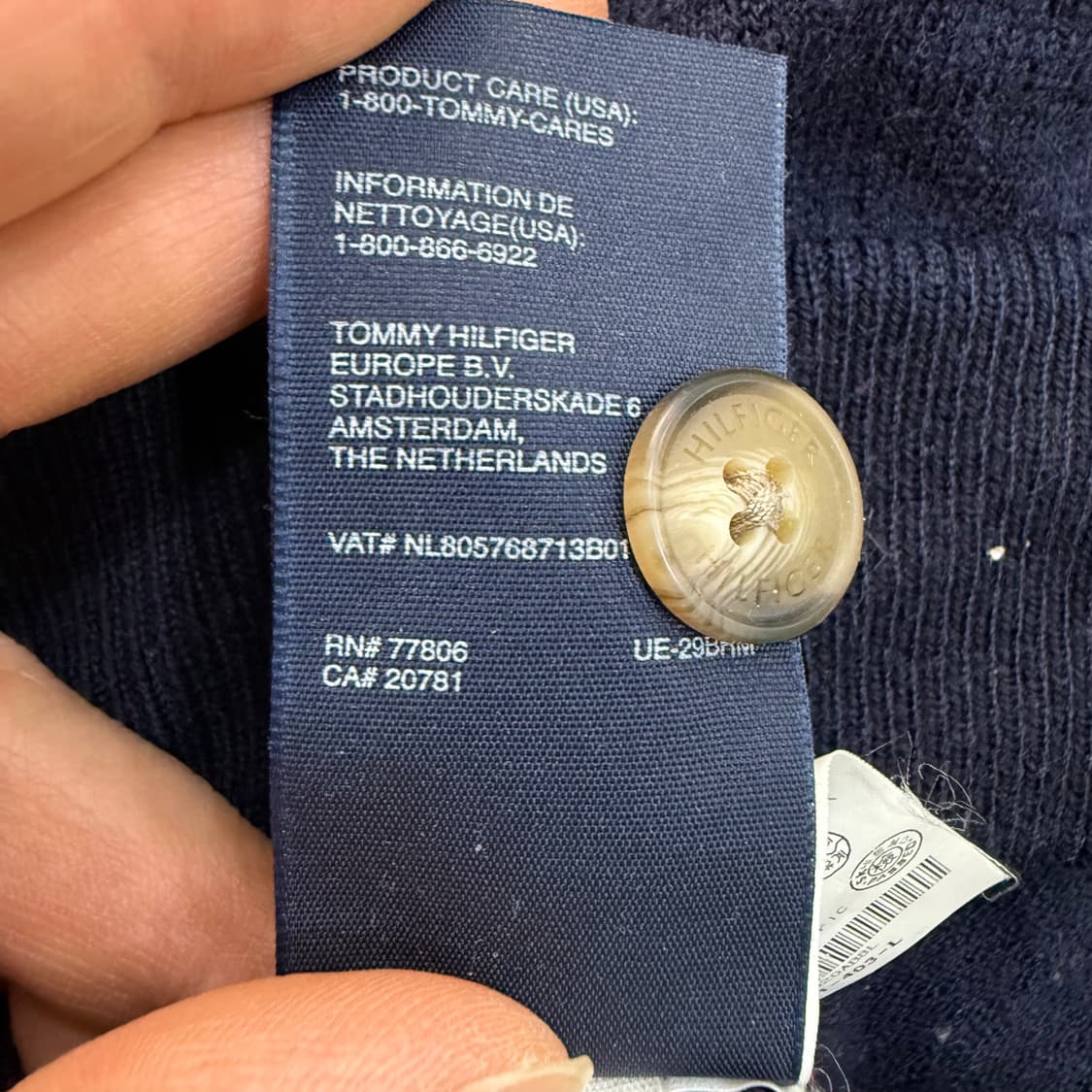 L 타미힐피거 울 니트 가디건 0401T 상품이미지4