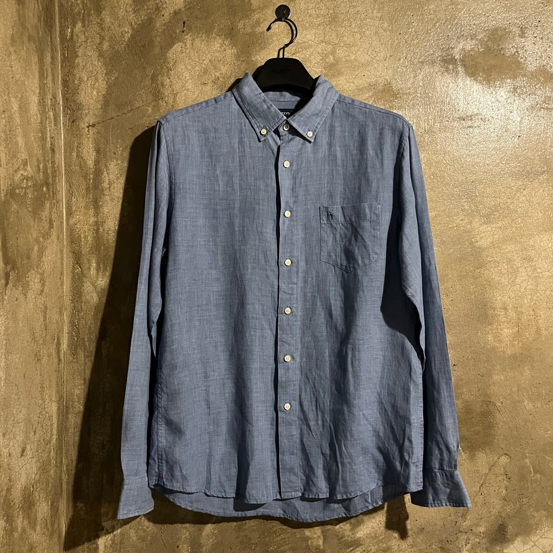 헤지스 린넨 솔리드셔츠 상품이미지1