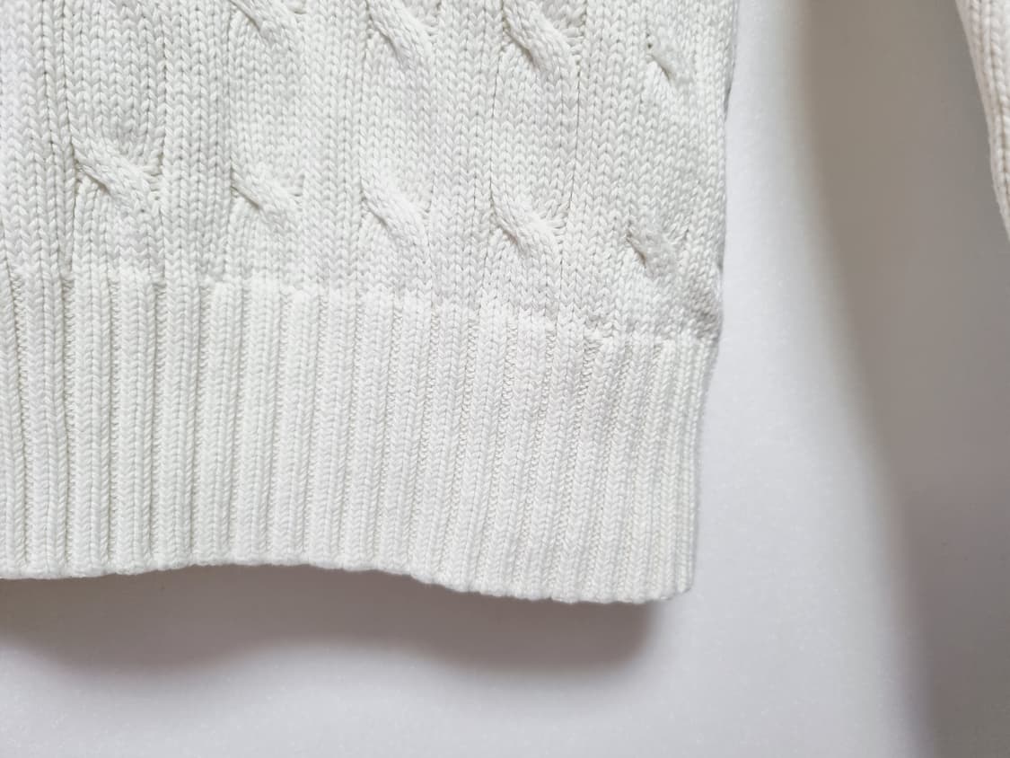 키즈 주니어 청소년 학생 여성 폴로 두산 케이블 꽈배기 라운드 긴팔 니트 상품이미지6