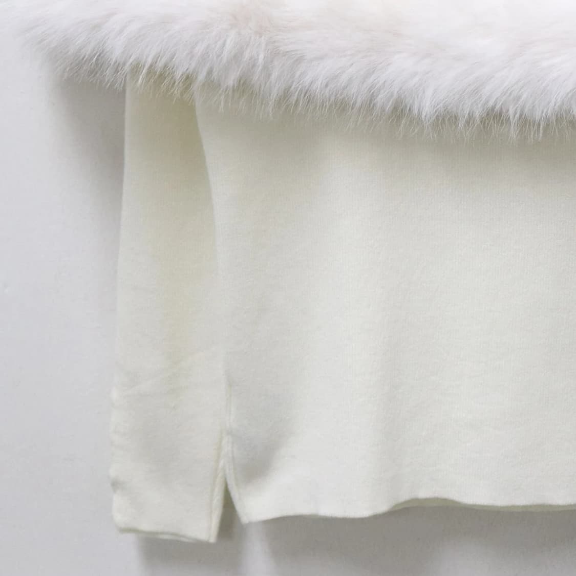 CLEAR 히메갸루 퍼 포인트 오프숄더 니트 63549 상품이미지4