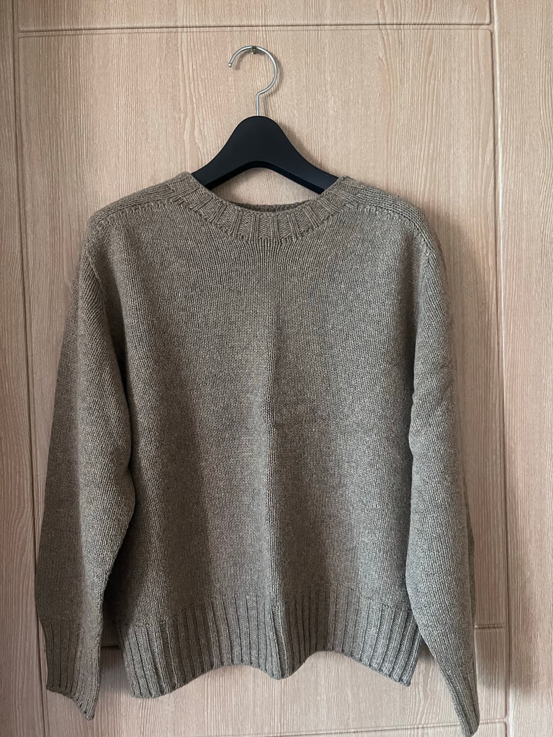 낫띵리튼 홀가먼트 크루넥니트 warmwood 상품이미지4