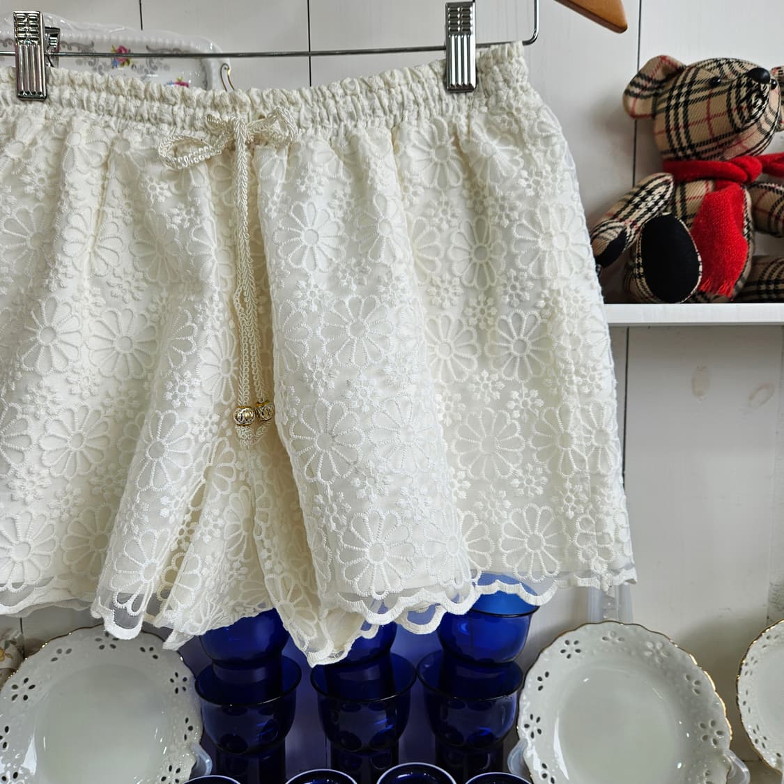 CECIL McBEE  레이스 큐롯팬츠 상품이미지3