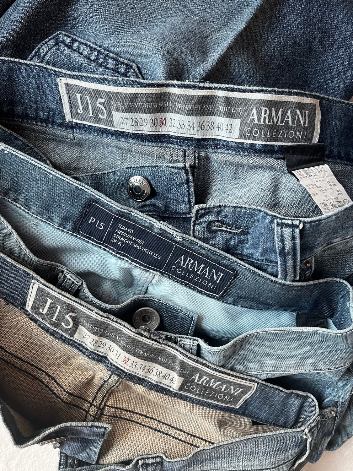 아르마니 꼴레지오니 청바지 남녀공용 상품이미지2