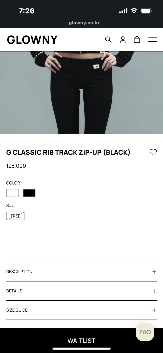 glowny g classic rib track zipup (black) 상품이미지5
