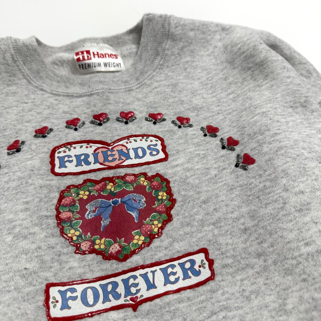 90’s hanes 퍼프프린팅 스웻셔츠 상품이미지4