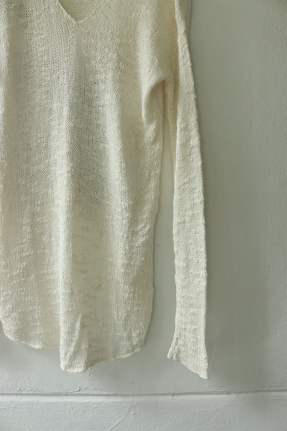 헬무트랭 아이보리 브이넥 롱슬리브 니트 상품이미지4