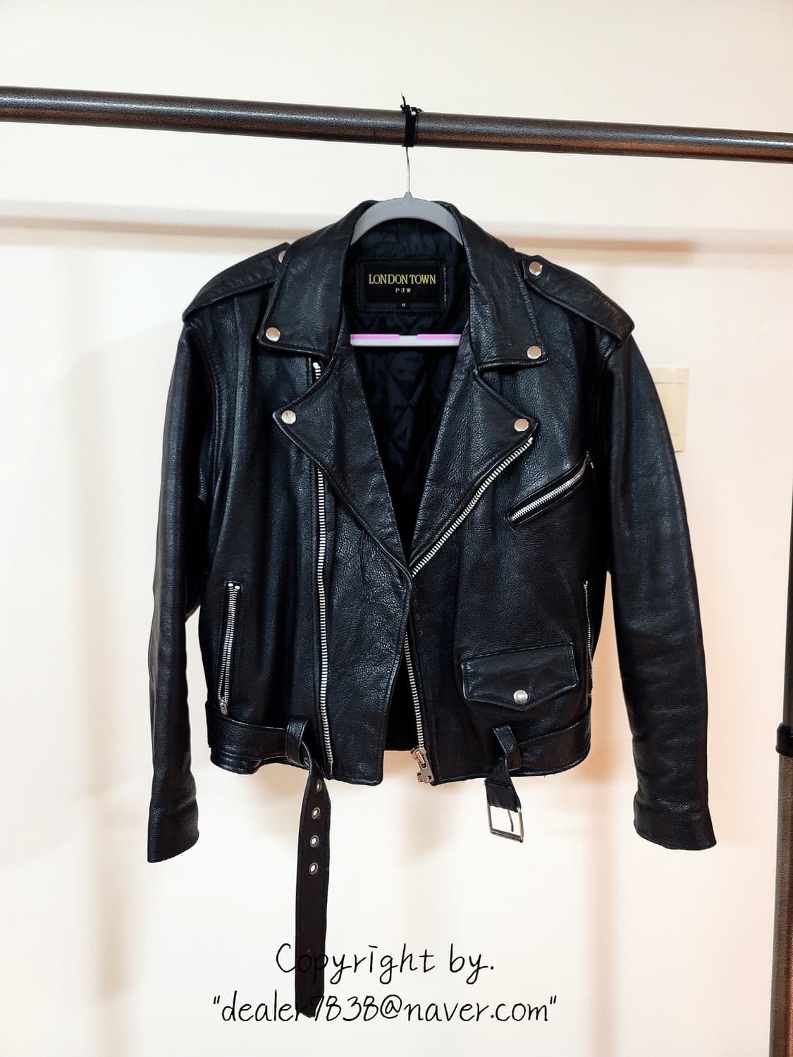 London Town 크롭 라이더 가죽 자켓 <택포> 상품이미지1