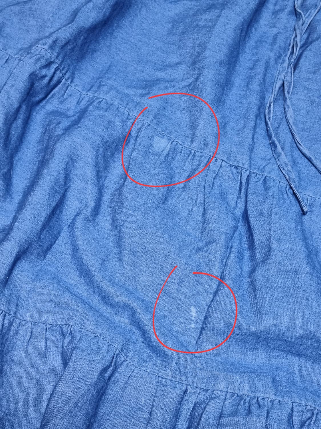 빈티지 청 데님 캉캉 롱스커트 롱치마 모리걸하구미페어리오리엔탈히피 상품이미지2