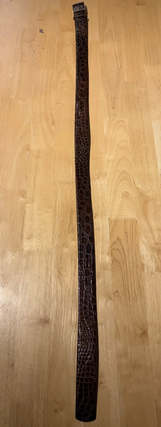 브라운 파이톤 웨스턴 벨트 / western brown phython 상품이미지5