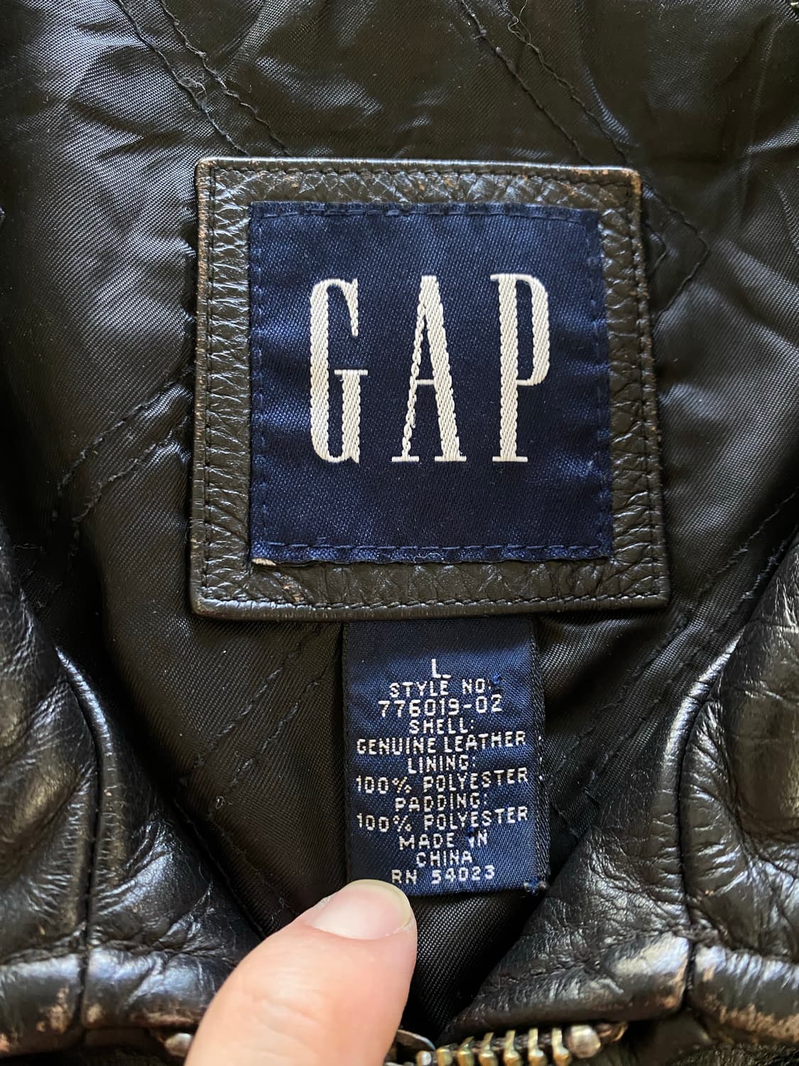 (L) 올드갭 레더 자켓 상품이미지2