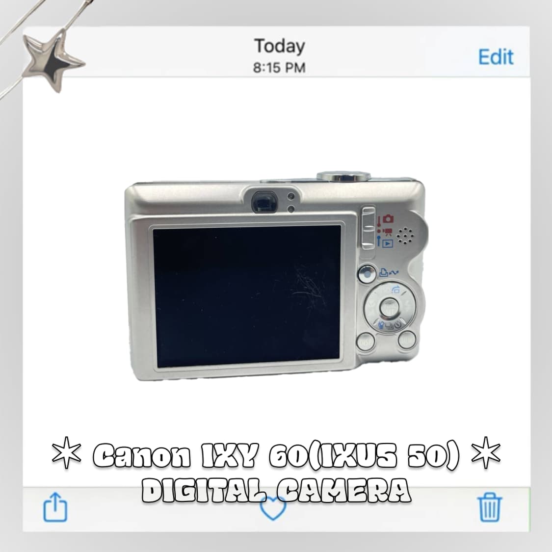 캐논 익시 IXY 60(익서스 IXUS 50) 빈티지 디카 실버 상품이미지5