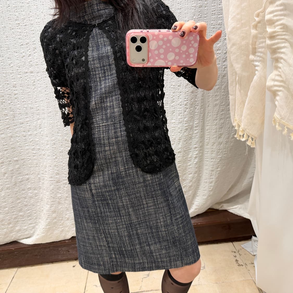 Black net cardigan 상품이미지7