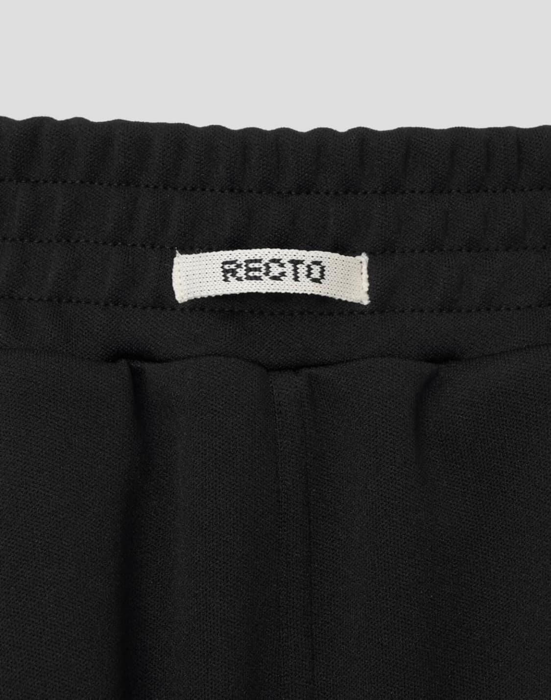 1회착용 블랙 M RECTO 24S/S 트리콧 더블와이드 팬츠   상품이미지5