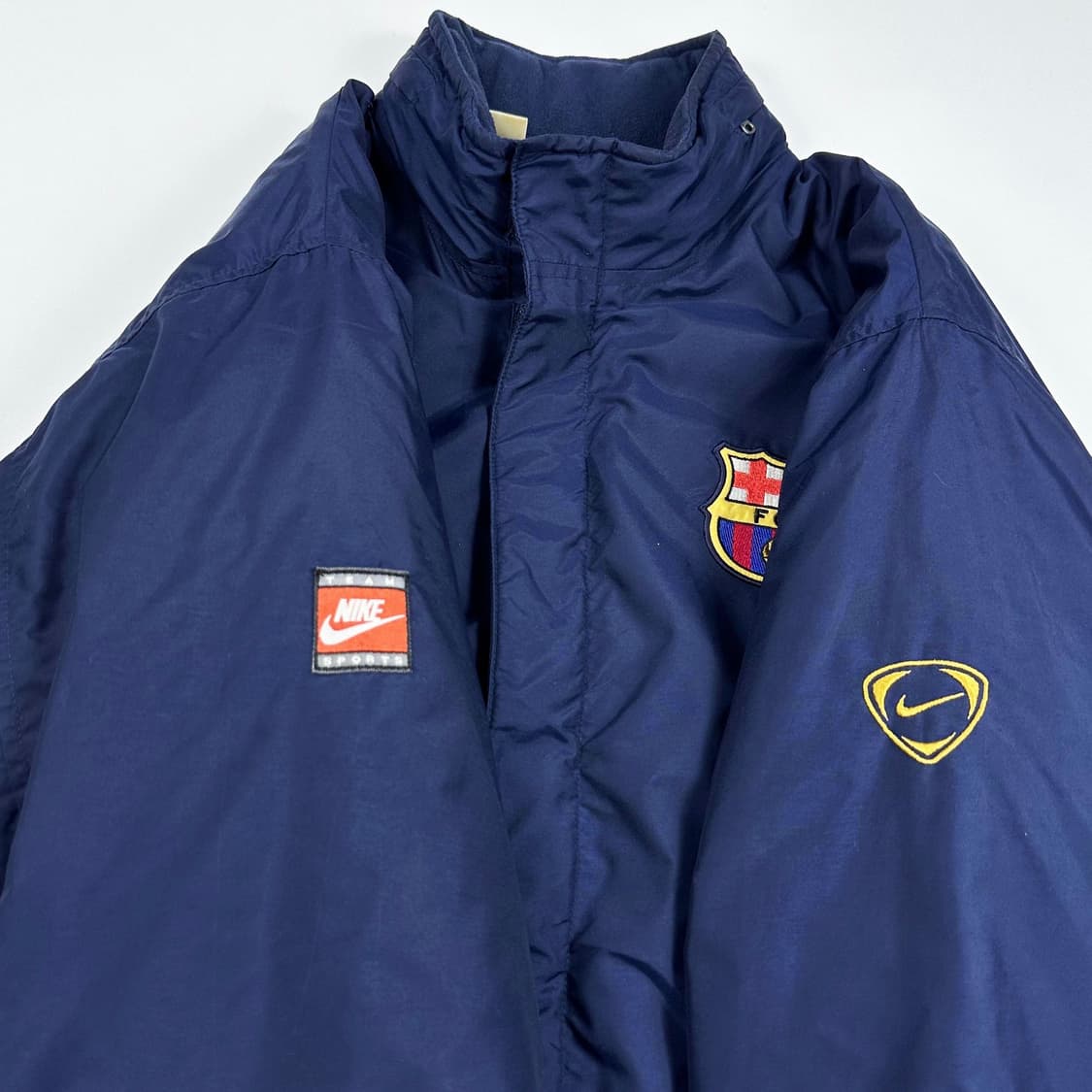 나이키 구형 바르셀로나 패딩 점퍼 네이비 L 상품이미지4