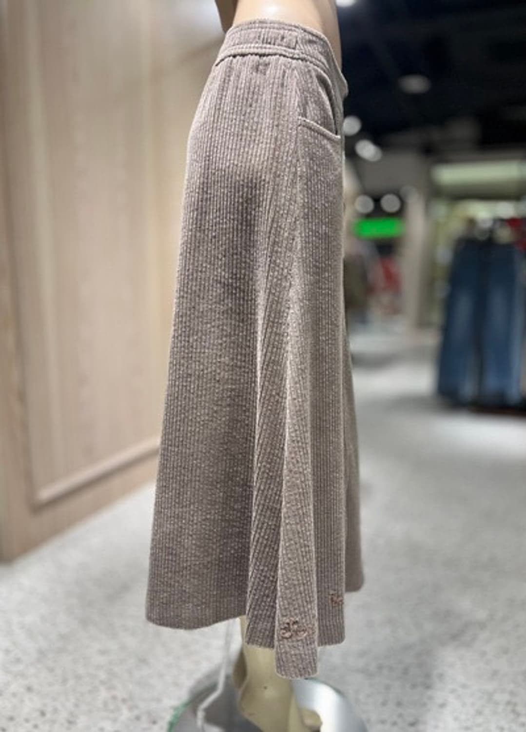 새) 베네통 레터링 골덴 롱-스커트  상품이미지2