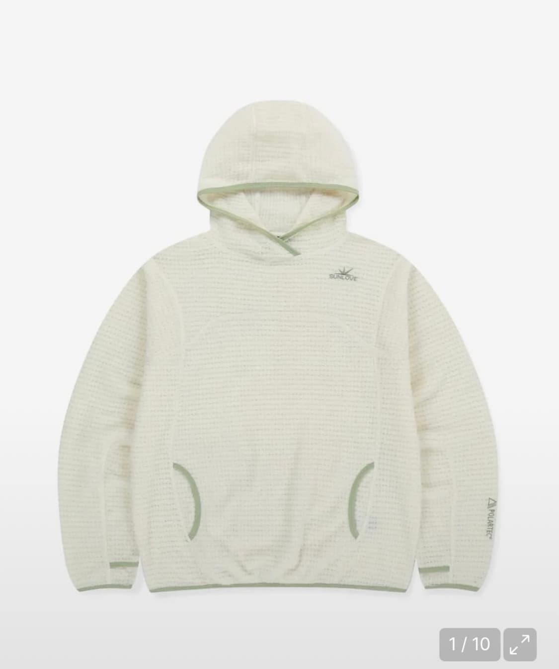 썬러브 폴라텍알파 후드 아이보리 상품이미지1