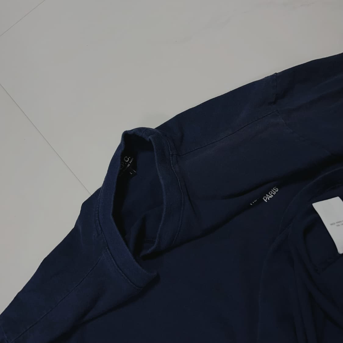 [정품] A.P.C. 네이비 반팔티 [ L ] 상품이미지7