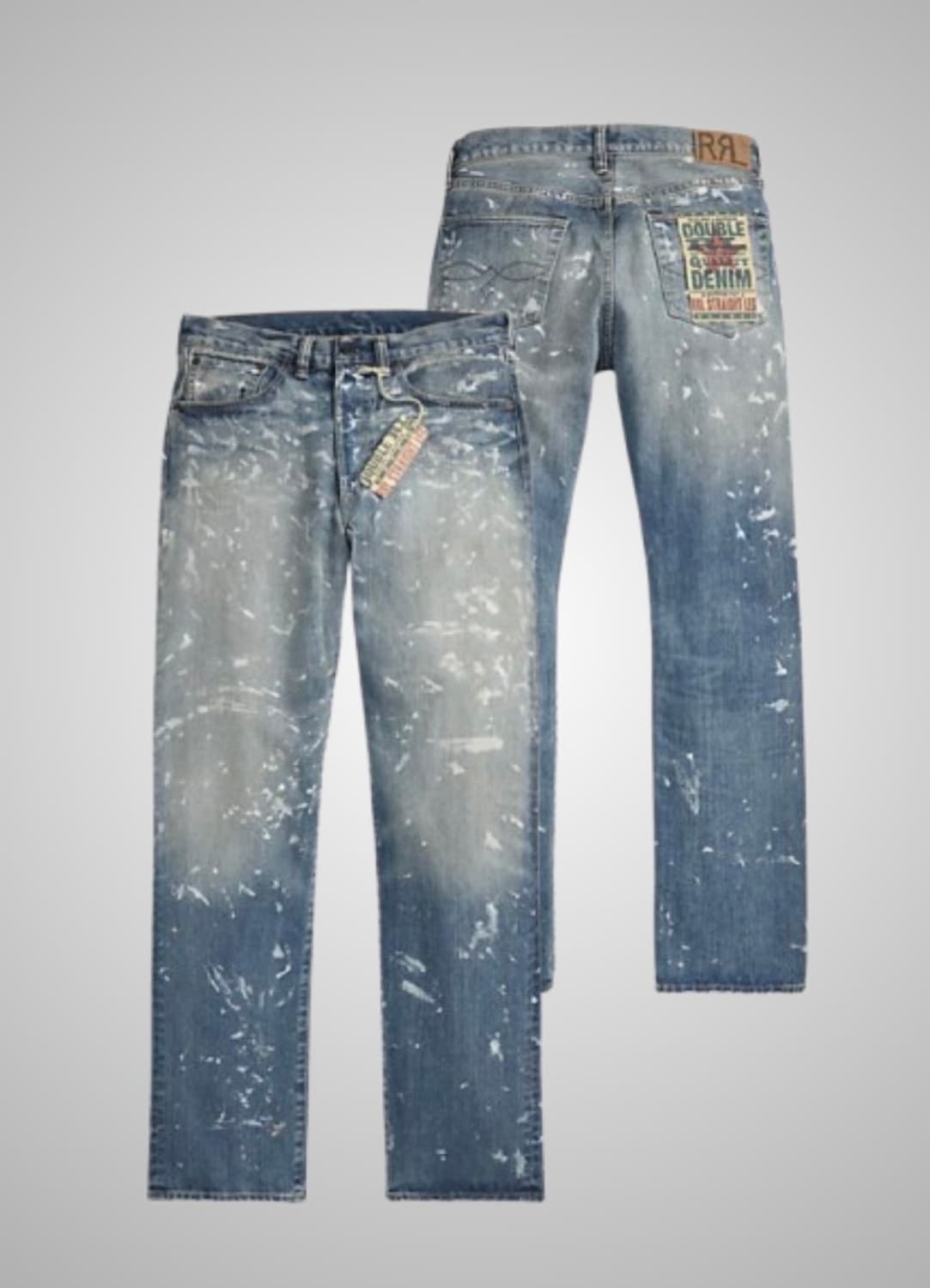 RRL 스트레이트핏 페니모어 디스트레스트 진 더블알엘 데님 상품이미지1