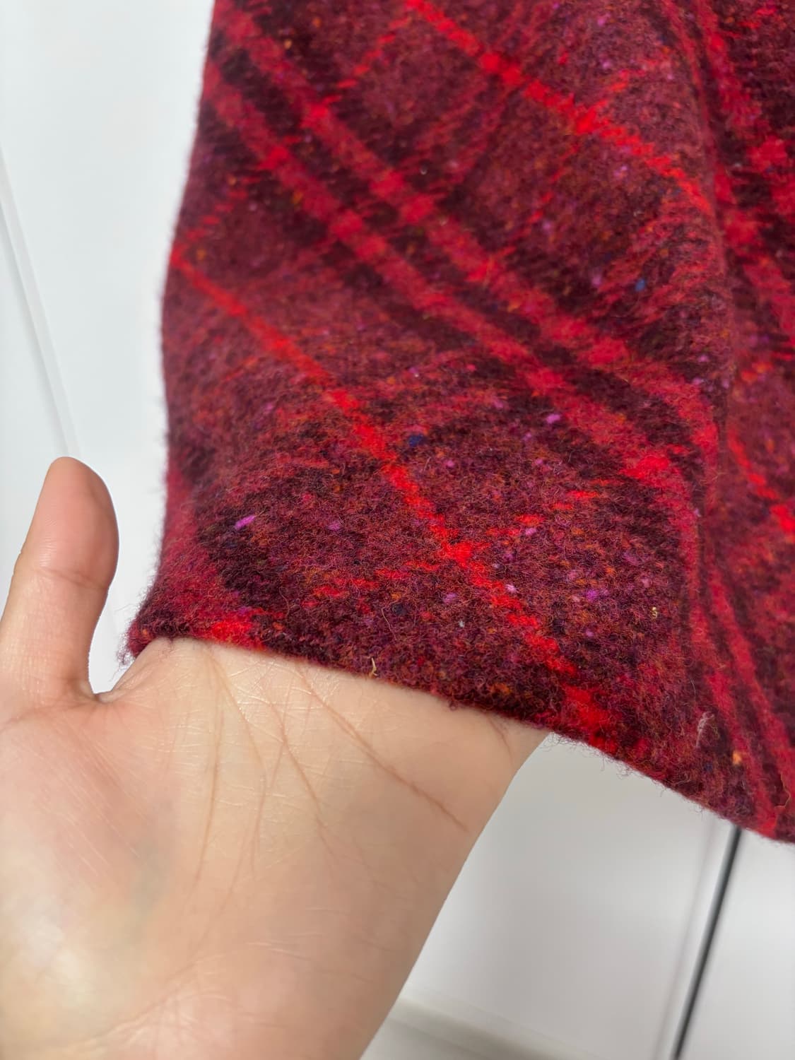 Burberry 버버리 레드 체크 스커트 s 상품이미지3