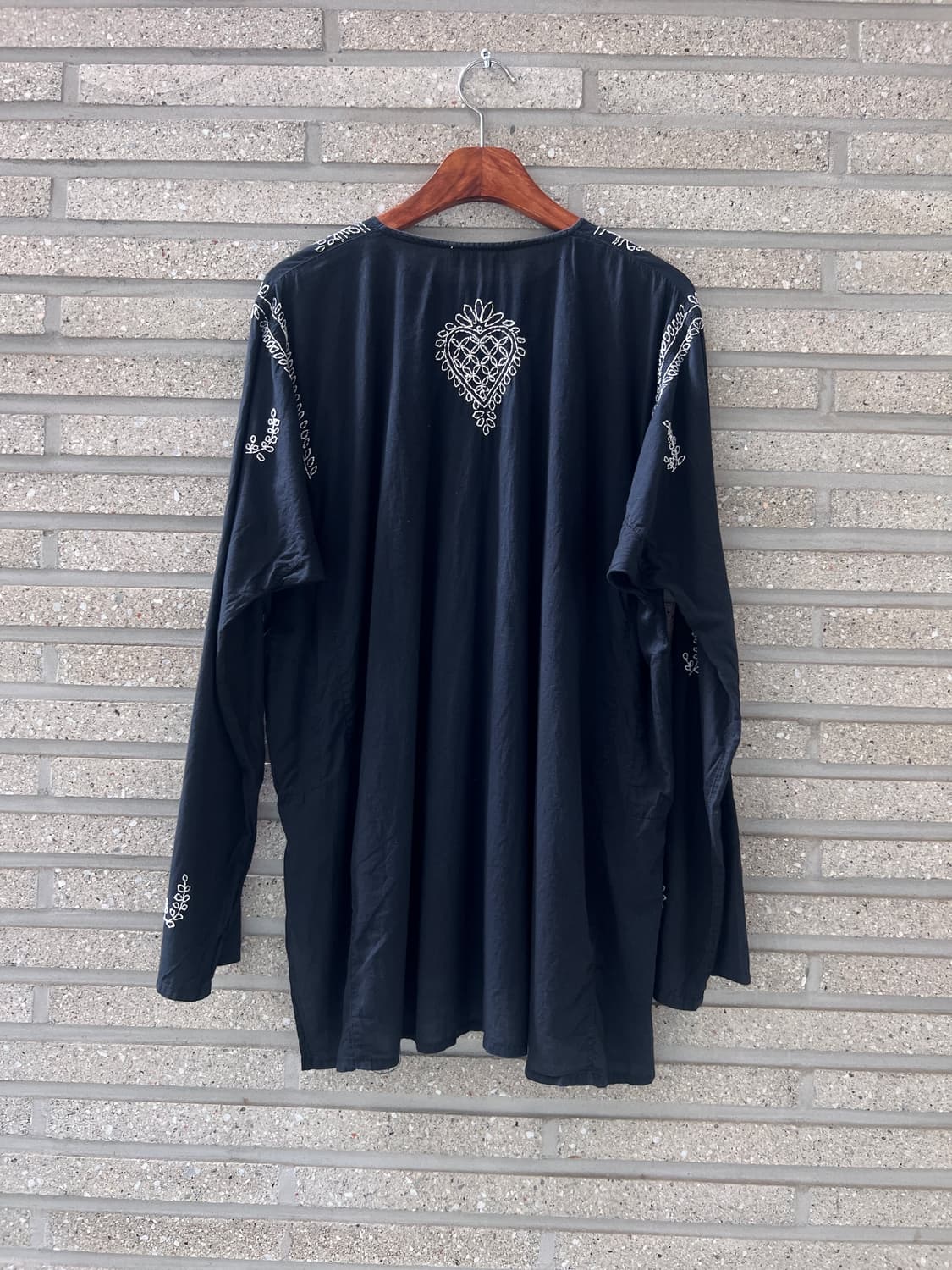 [XL]90's JPN 빈티지 우먼스 히피 패턴 블라우스 셔츠 상품이미지7