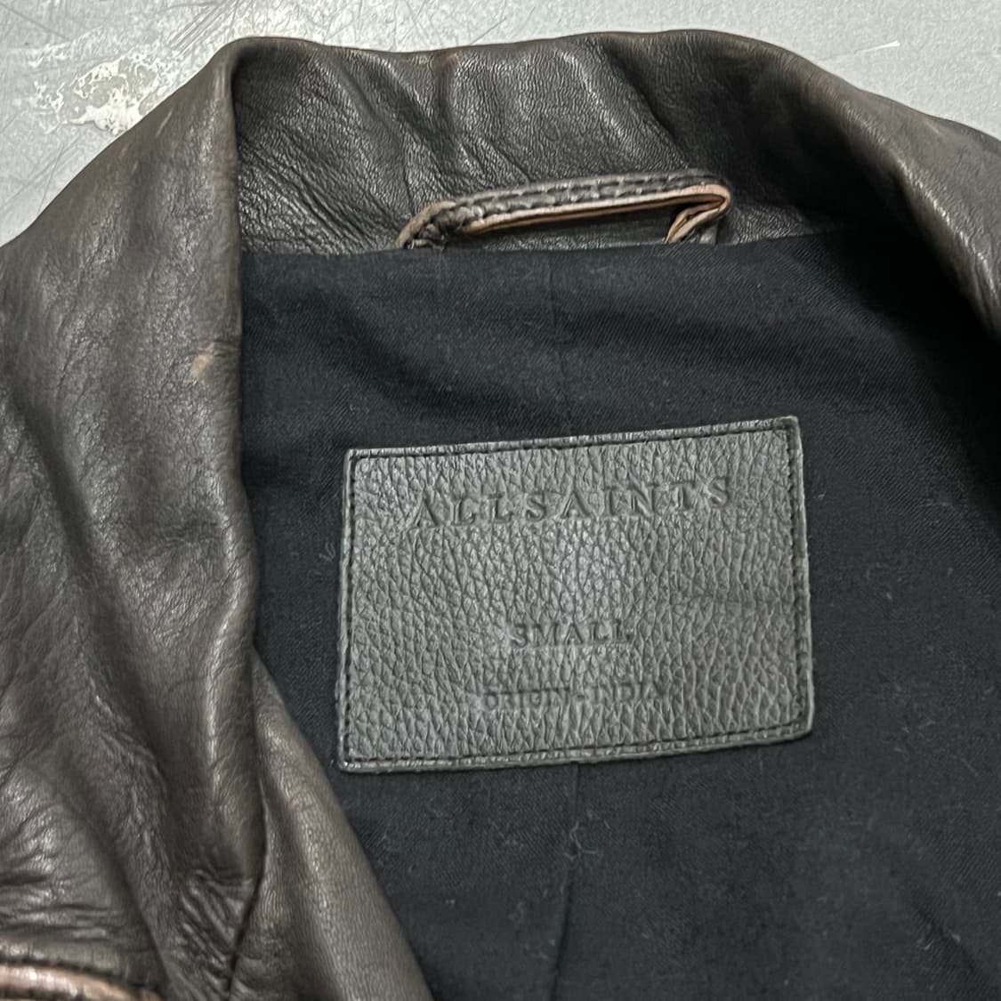  올세인츠 리얼레더 라이더 자켓 y15627 상품이미지6