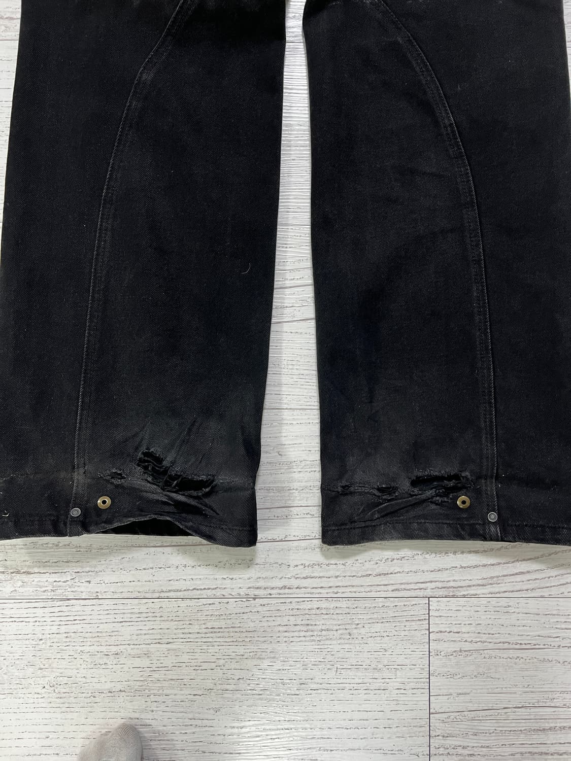 앤더슨벨 블랙 데님 팬츠 상품이미지3