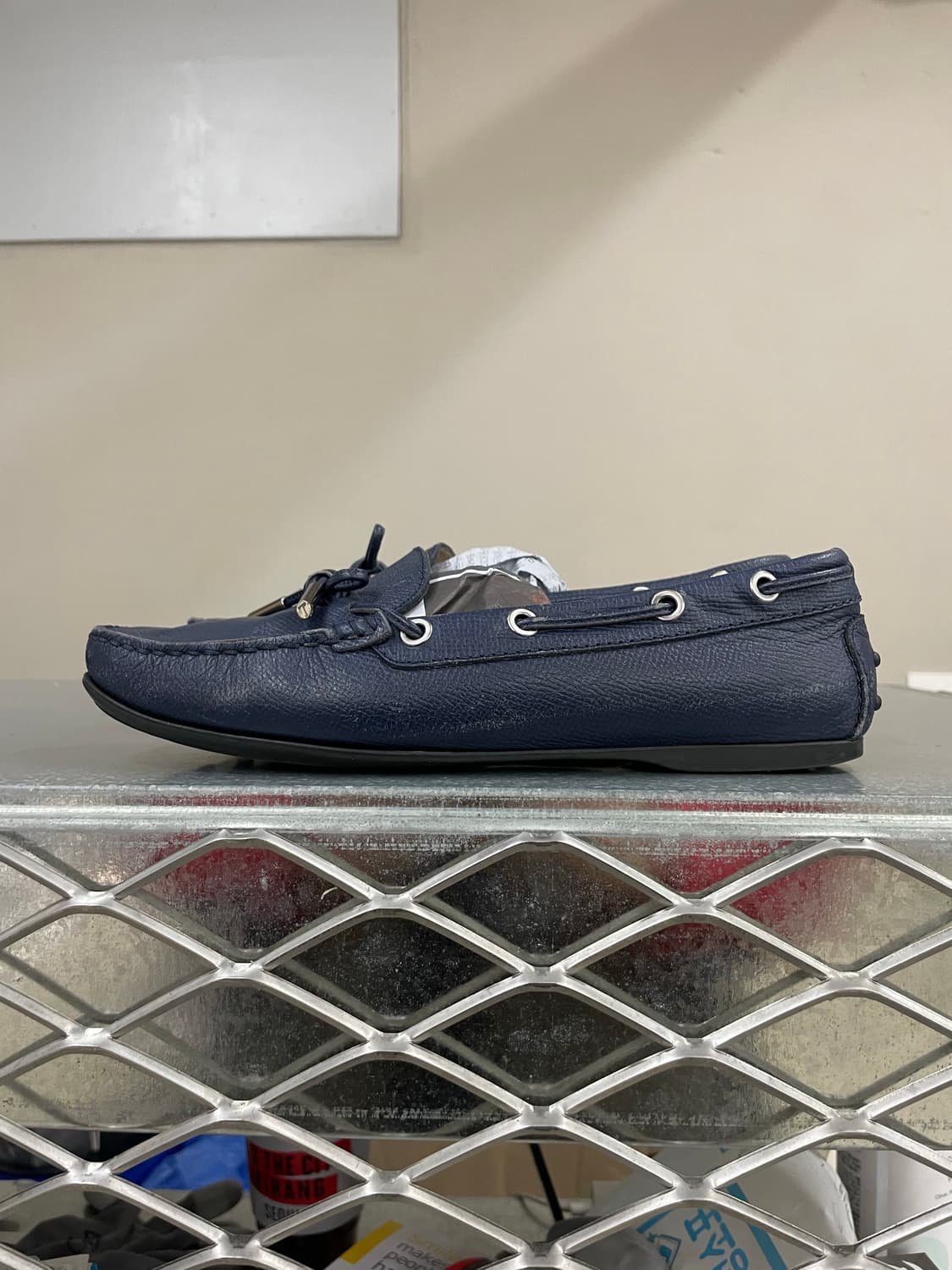 토즈 고미노 레더 드라이빙 슈즈 블루 37 상품이미지1