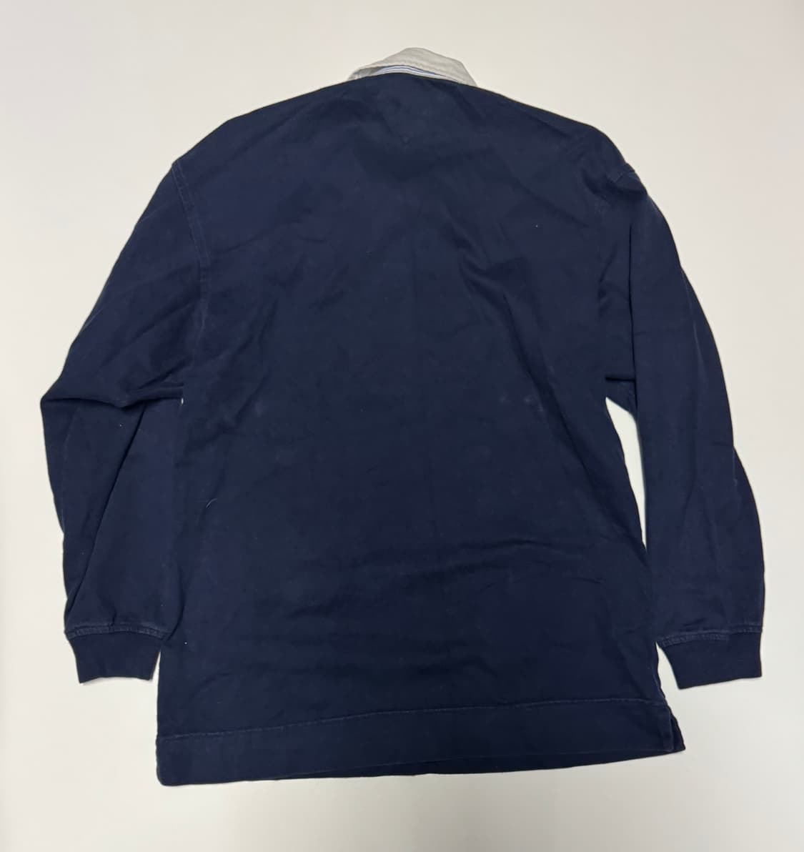 타미힐피거 올드스쿨 빅 로고 럭비 긴팔 카라티 M ~ L 네이비 상품이미지2