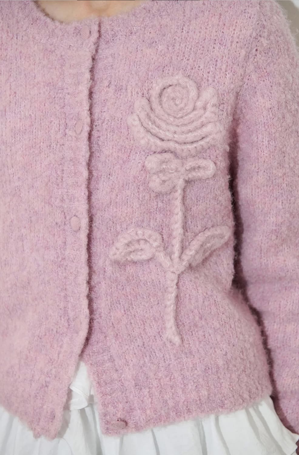 시눈 로즈 플라워 가디건 sinoon rose flower 판매해요 상품이미지5