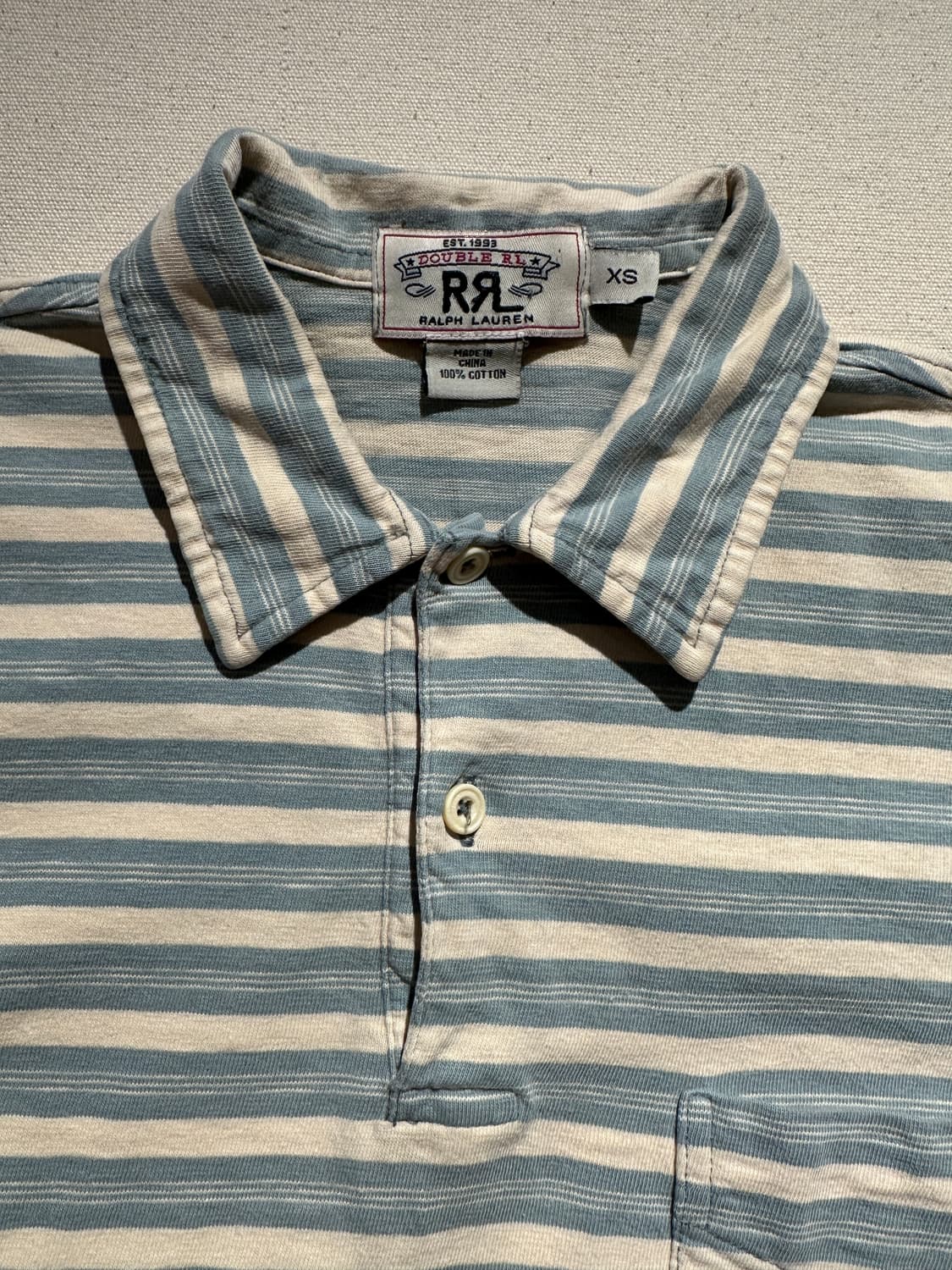 Double RL Slub Cotton Striped Polo 상품이미지3