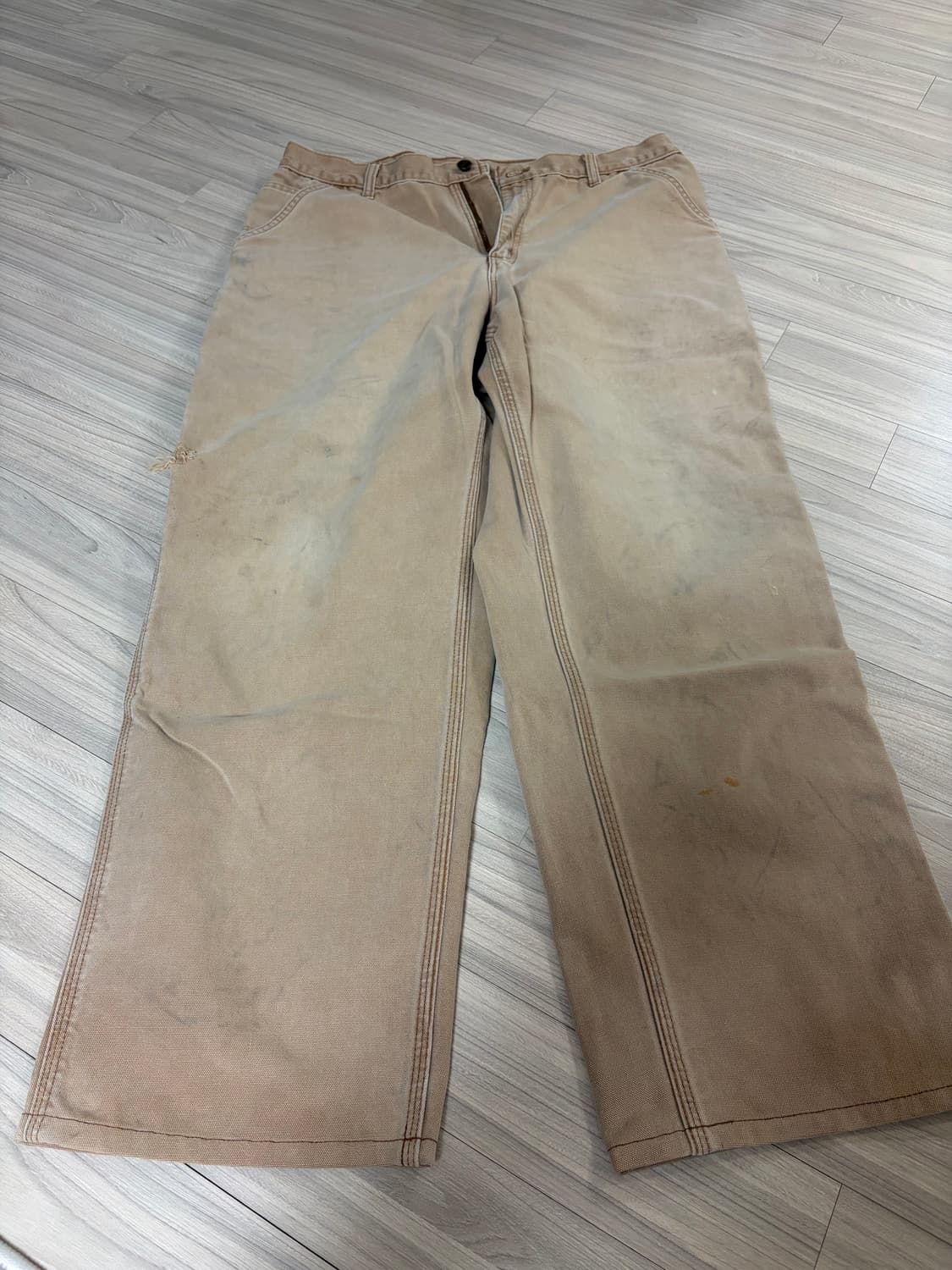 vintage 칼하트 싱글니 워크팬츠 카펜터 carhartt 브라운 상품이미지1